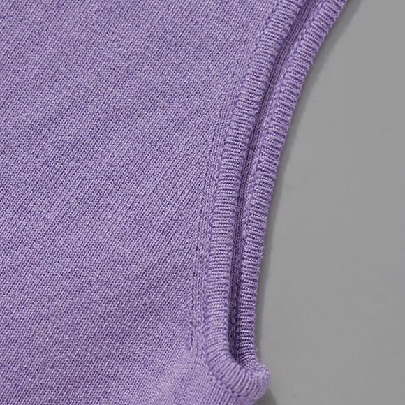 CHICJOC Women Silk blend top in grape purple size 42 - Picture 14 of 16